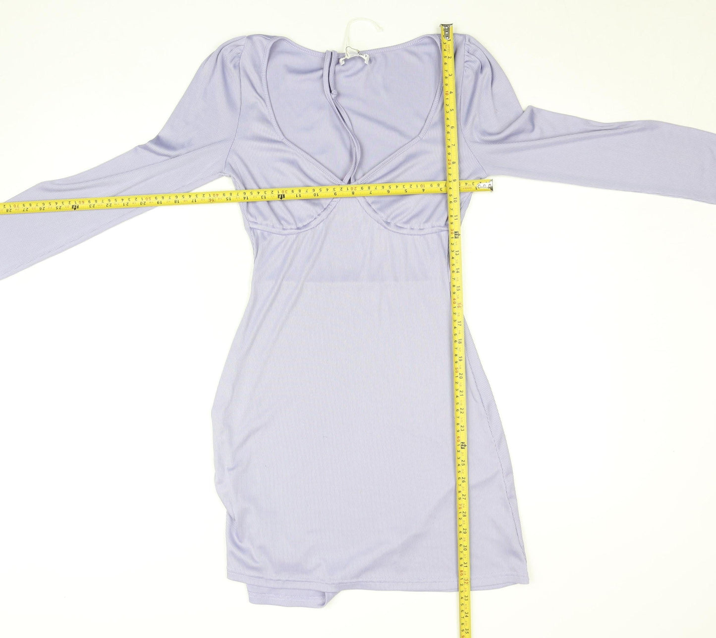 Wild Honey Women’s Purple Bodycon Mini Dress Size S Long Sleeve