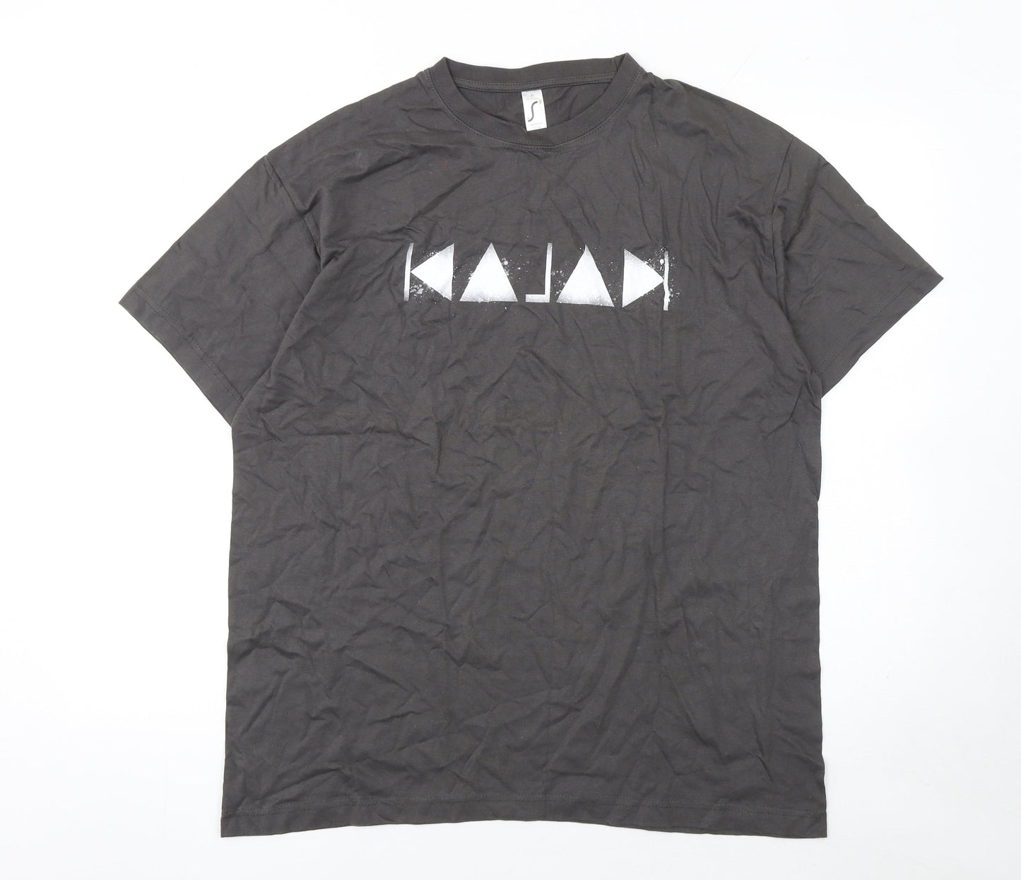SOL'S Imperial Men's Black Graphic Print T-Shirt XL Cotton