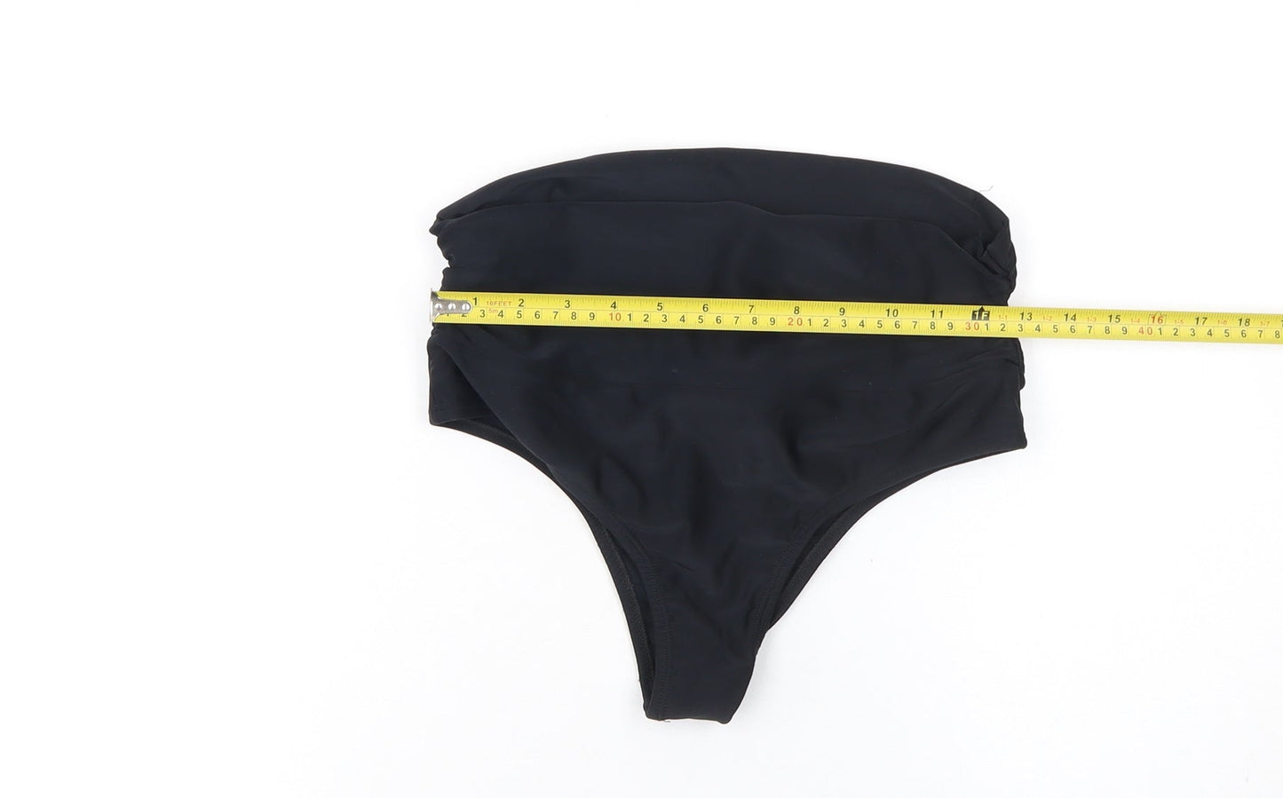 Liquido Women Black High-Waisted Swim Bottom M
