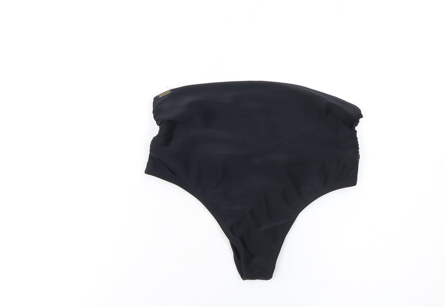 Liquido Women Black High-Waisted Swim Bottom M