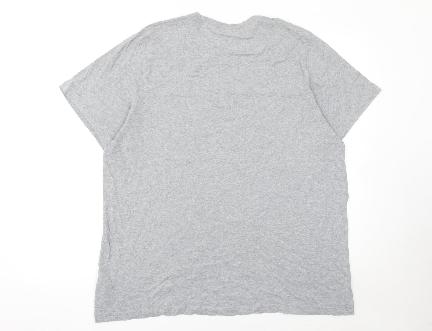 Nike Men's Grey Short Sleeve Crew Neck Cotton T-Shirt M