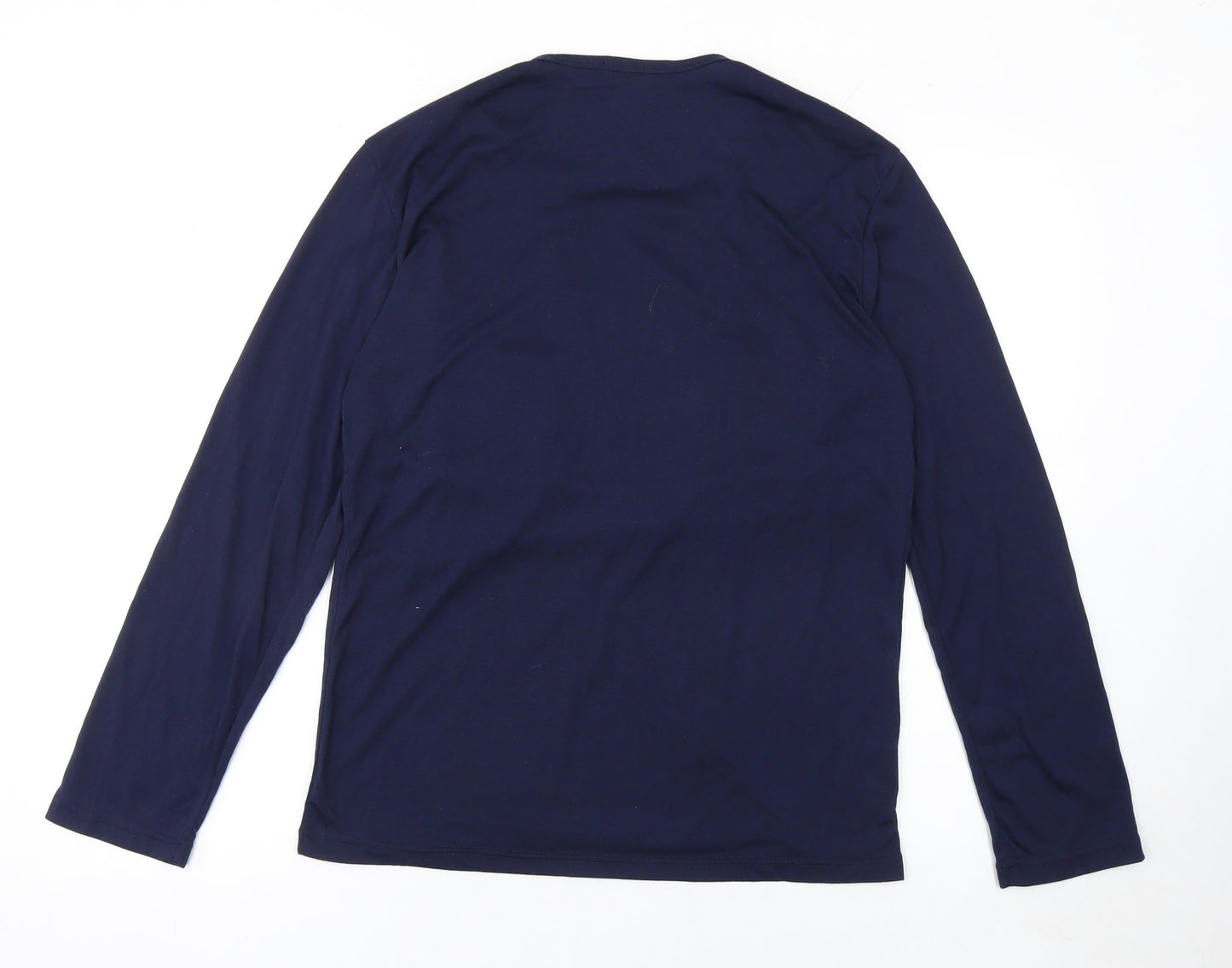 U2M2 Women's Blue Long Sleeve Button-Up Cotton Shirt 2XL