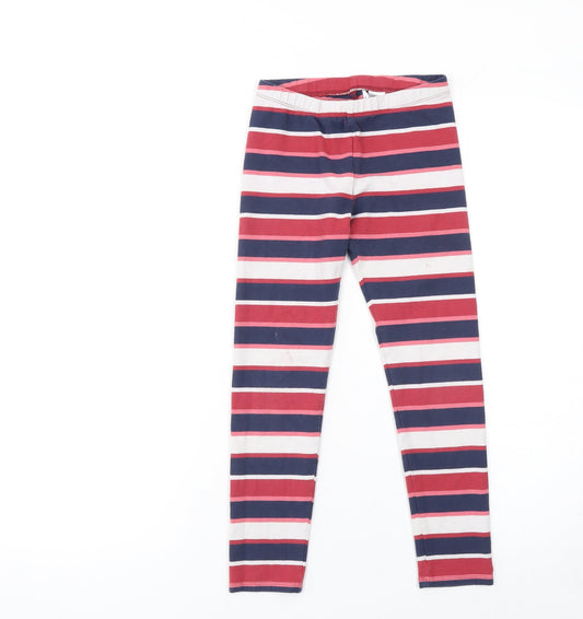 Tommy Hilfiger Girls Multicoloured Striped Ankle Leggings Age 8 Years
