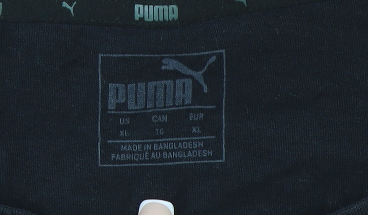 Mens UK Size XL PUMA Black  Cotton Blend T-Shirt