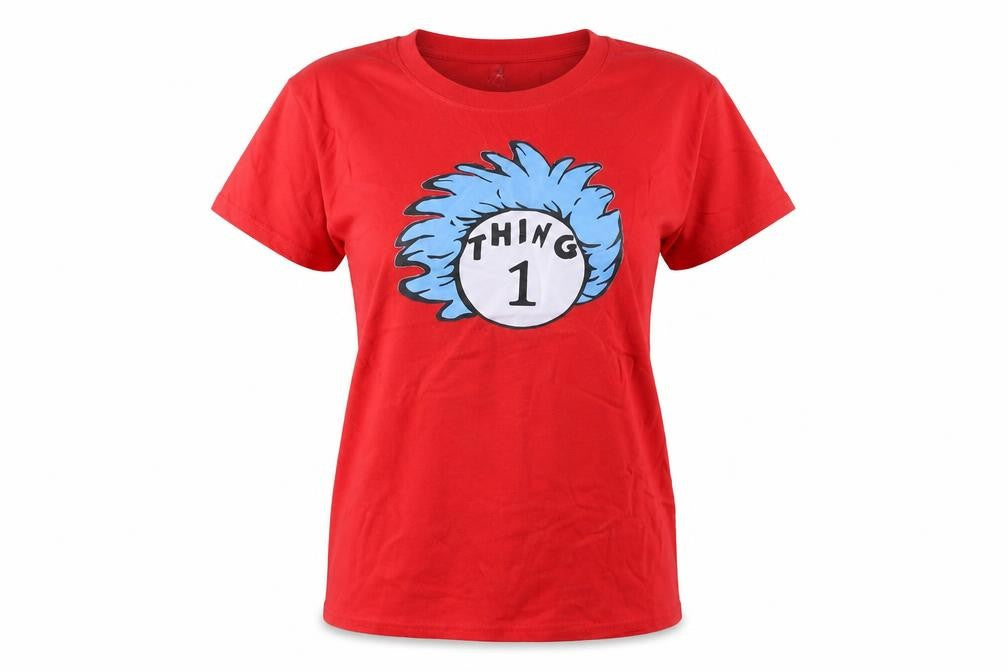 Casual Classics Women’s Red Thing 1 Cartoon Cotton T-Shirt Size S
