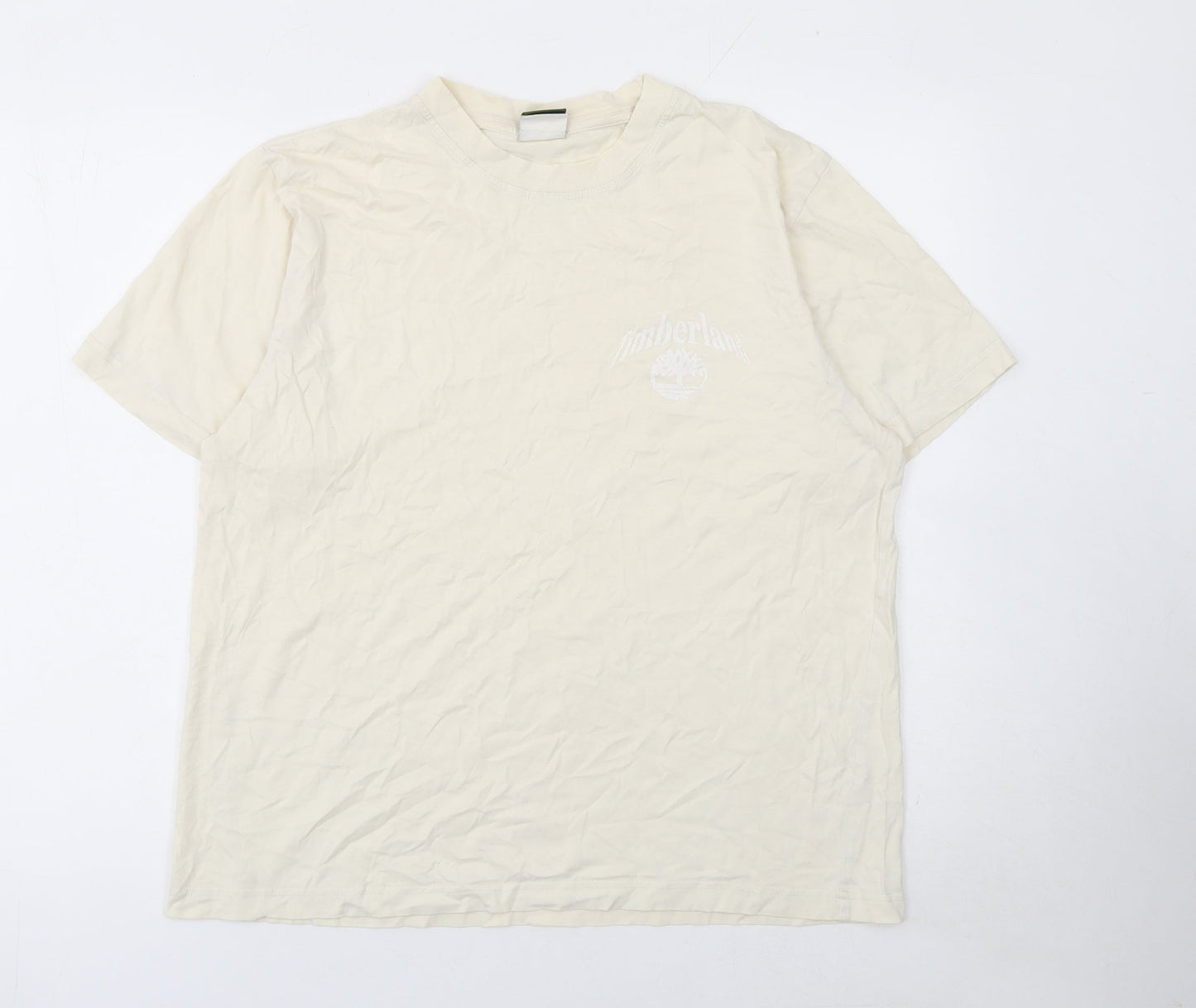 Mens UK Size L Timberland Beige  Cotton T-Shirt