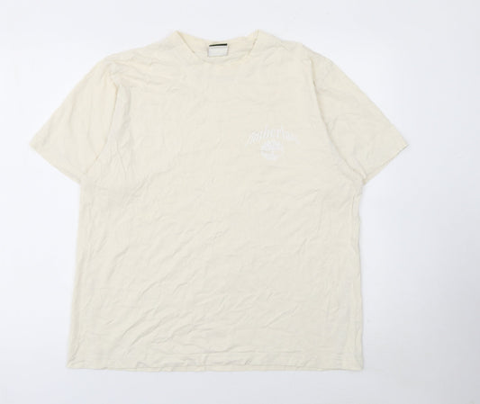 Mens UK Size L Timberland Beige  Cotton T-Shirt