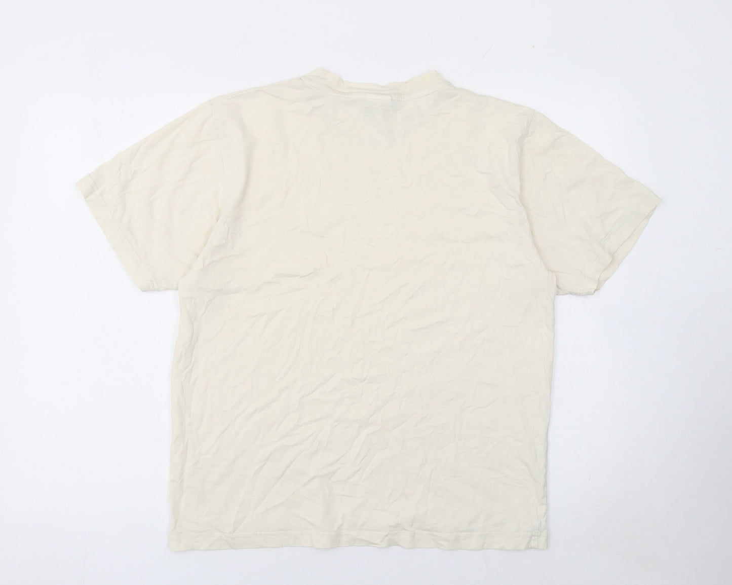 Mens UK Size L Timberland Beige  Cotton T-Shirt