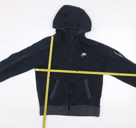 Nike Men's Blue Hooded Full Zip Activewear Jacket Size M