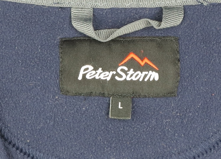Mens UK L Regular Peter Storm Blue Pullover Sweatshirt