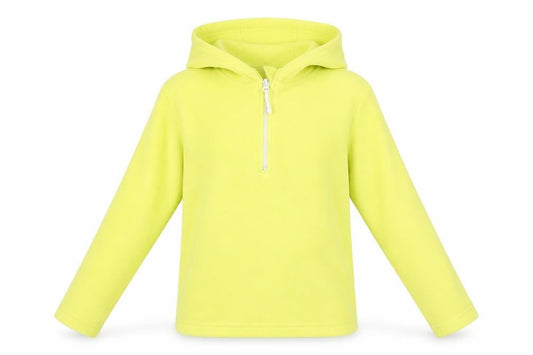 Mountain Warehouse Girls Yellow Fleece 1/4 Zip Hoodie 7-8 Years