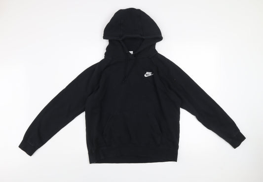 Nike Men's Black M Pullover Hoodie Sweatshirt Fleece Logo
