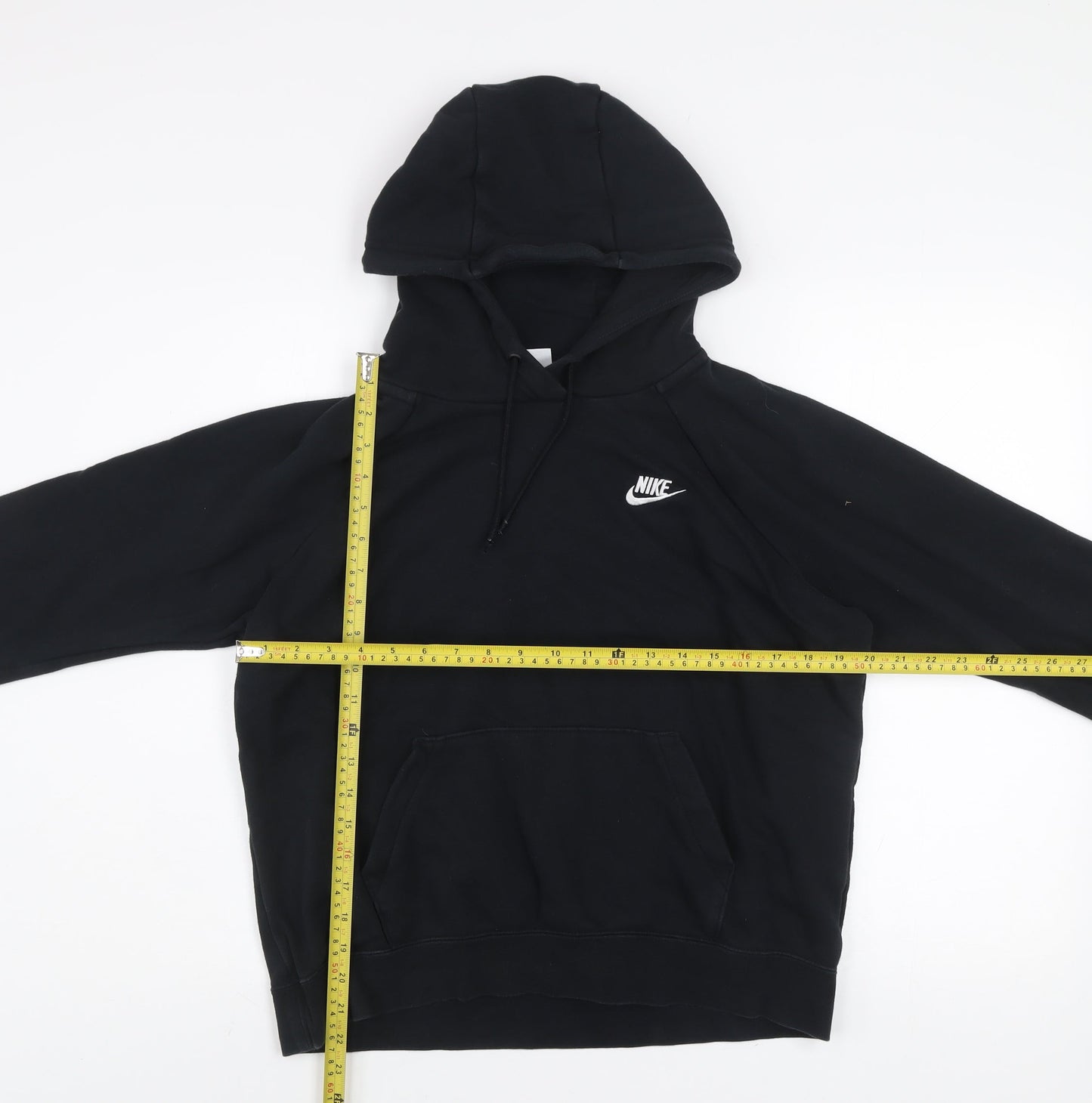 Nike Men's Black M Pullover Hoodie Sweatshirt Fleece Logo