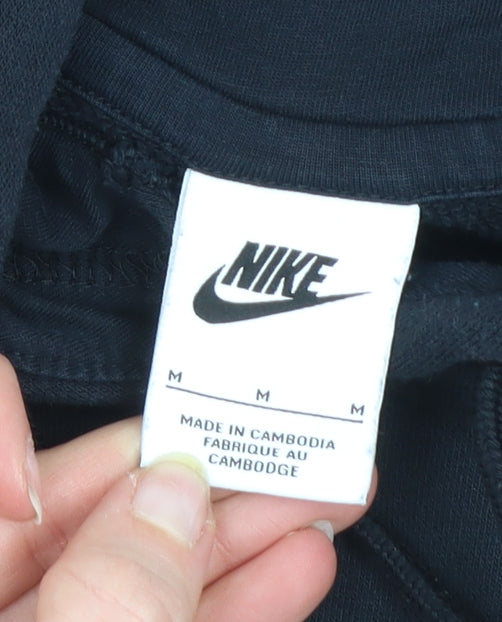 Nike Men's Black M Pullover Hoodie Sweatshirt Fleece Logo