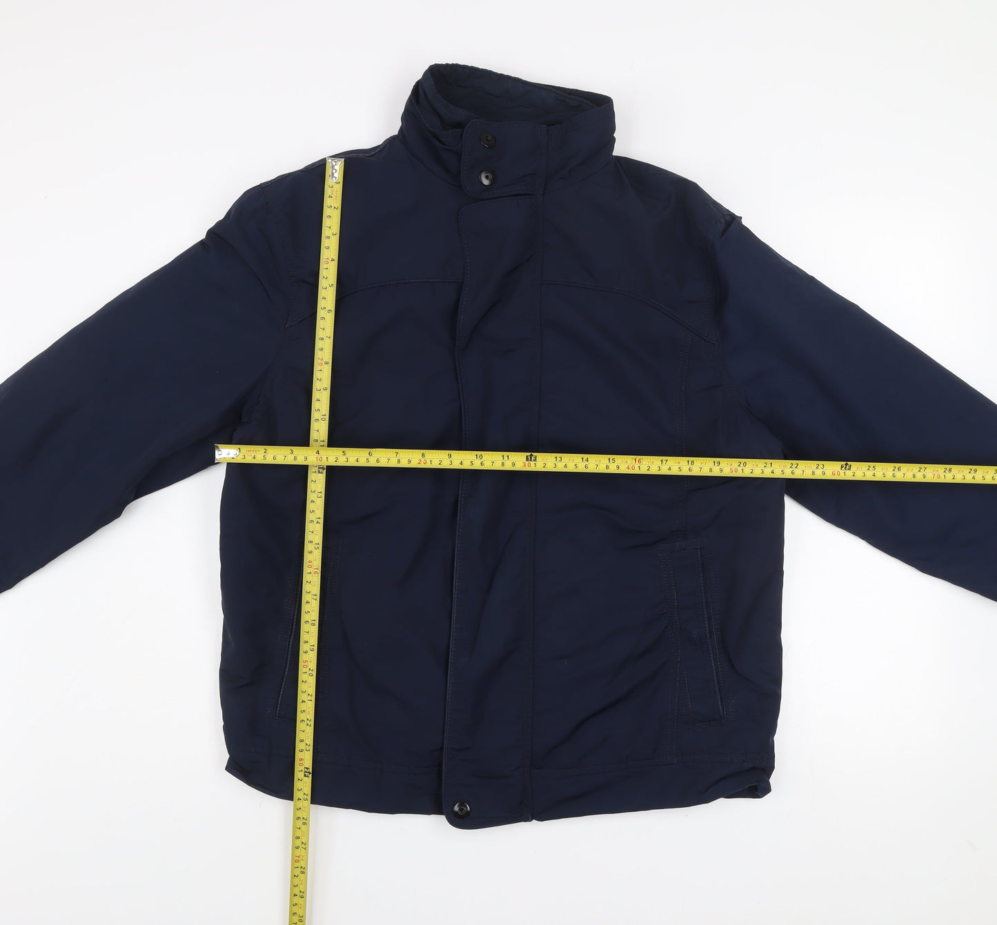 Marks and Spencer Men's Blue L Regular Fit Lined Zip Jacket