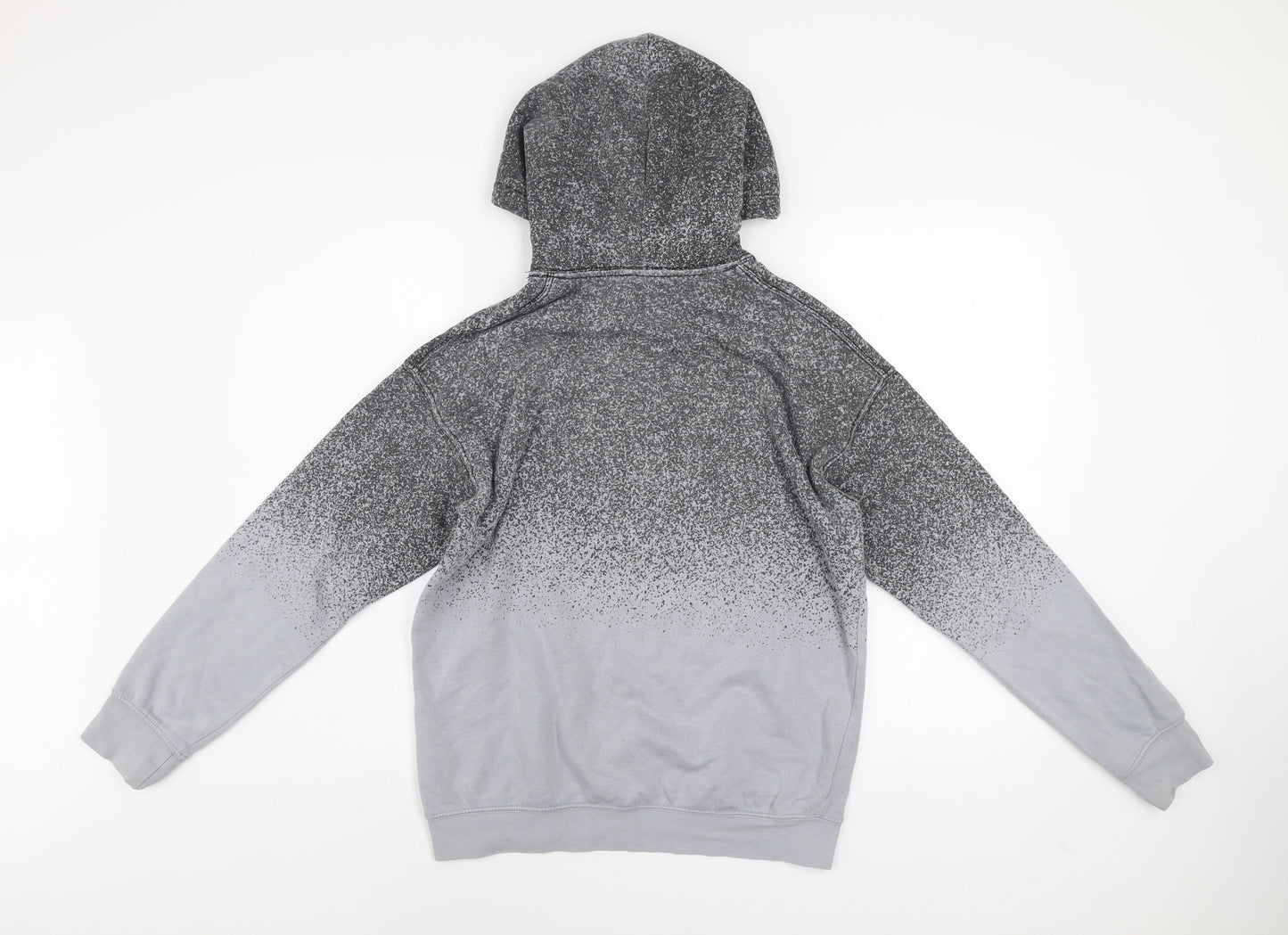 H&M Boys Grey Skate Crew Pullover Hoodie 13-14 Years Regular Fit