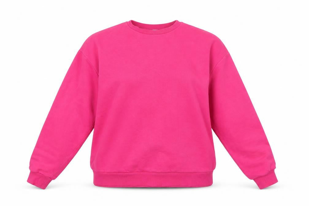 NA-KD Womens Pink Cotton Blend Crew Neck Pullover Sweatshirt XS