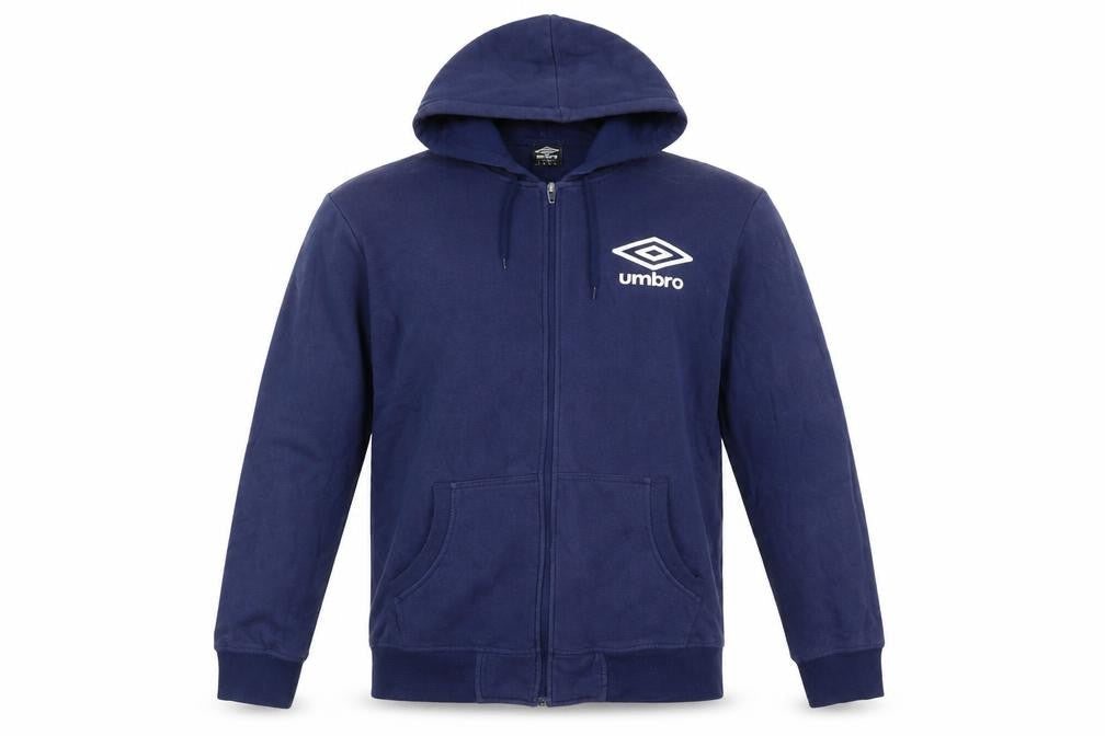 Umbro Men's Navy Blue XL Full Zip Hooded Track Jacket