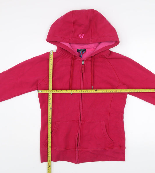 Tuff Athletics Women's Pink Hooded Full Zip Track Jacket Size S
