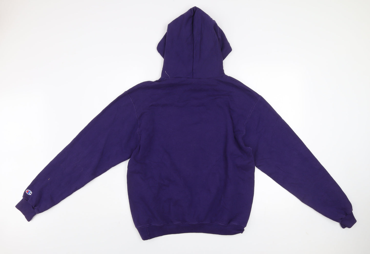 Champion Men's Purple JMU Pullover Hoodie Fleece Medium