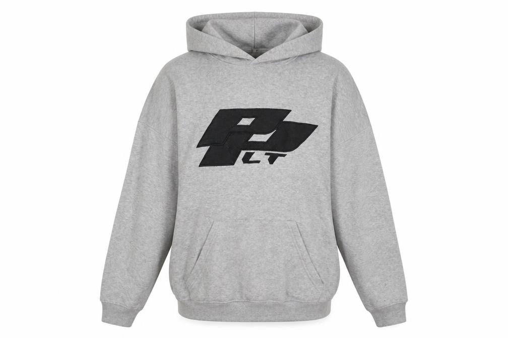 PrettyLittleThing Womens Grey Pullover Hoodie Size M Cotton Blend