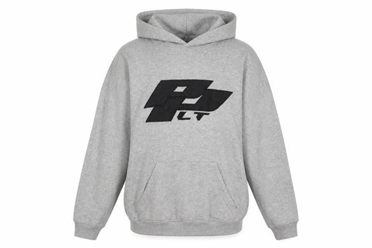 PrettyLittleThing Womens Grey Pullover Hoodie Size M Cotton Blend
