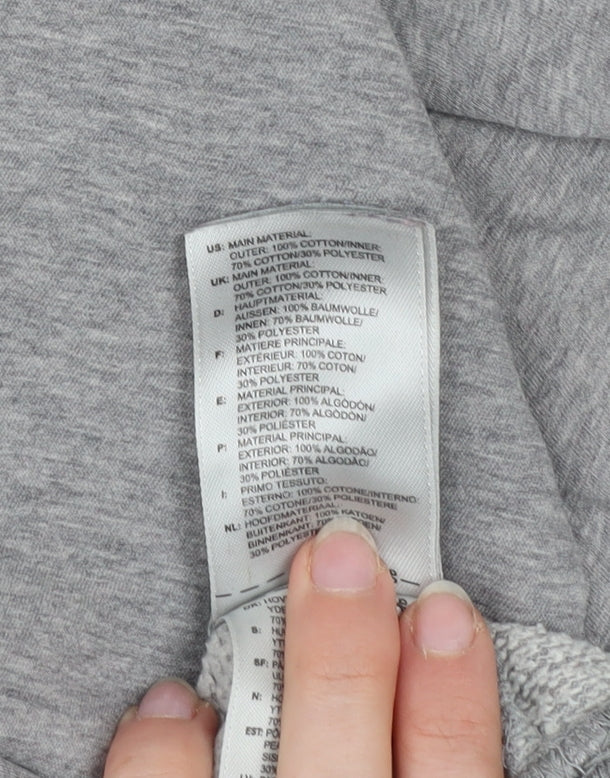 Adidas Men's Grey Pullover Sweatshirt M Vintage Sports Fleece Crew Neck