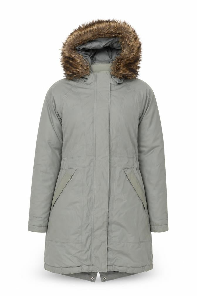 Womens UK Size S Regular The North Face Grey Cotton Blend Coat