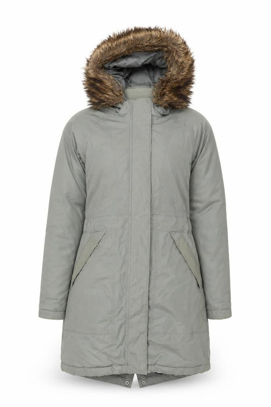 Womens UK Size S Regular The North Face Grey Cotton Blend Coat