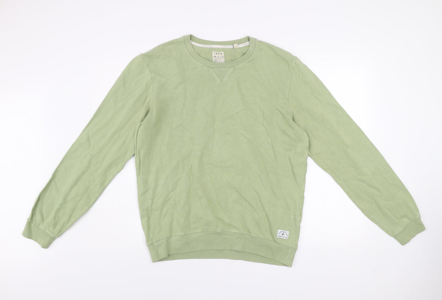 Mens UK M Regular Jack Wills Green Pullover Sweatshirt
