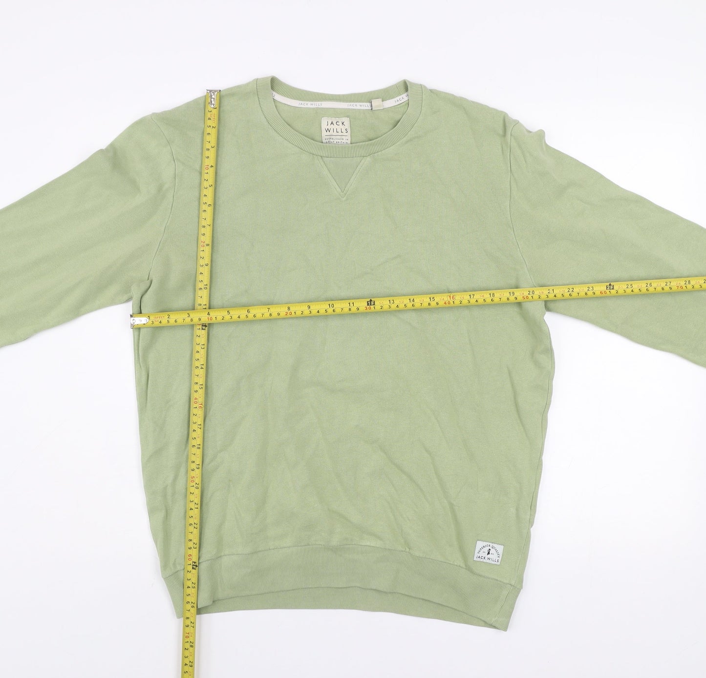 Mens UK M Regular Jack Wills Green Pullover Sweatshirt