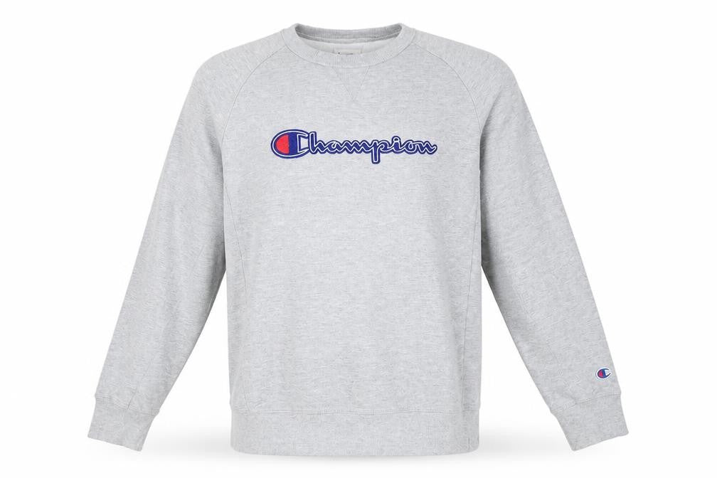 Mens UK L Regular Champion Grey Pullover Sweatshirt
