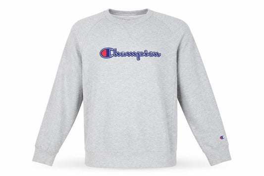 Mens UK L Regular Champion Grey Pullover Sweatshirt