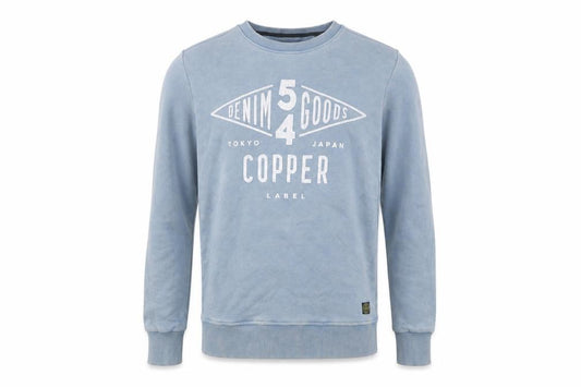 Mens UK XS Regular Superdry Blue Pullover Sweatshirt