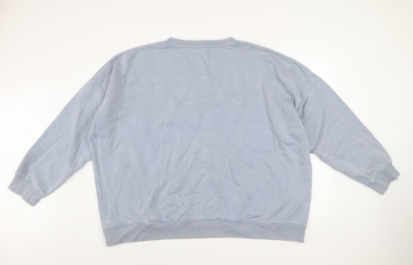 George Women Blue Cotton Blend Pullover Sweatshirt Size 18 Seattle Design