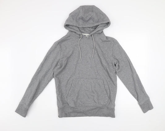 Decathlon Men's Grey Pullover Hoodie M Regular Fit Cotton Blend