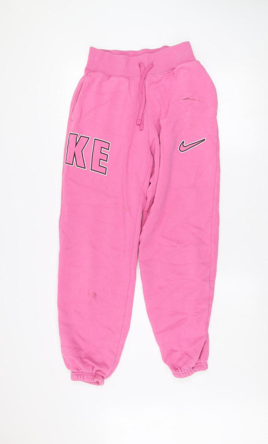 Nike Women's Pink XS Jogger Sweatpants Cotton Blend