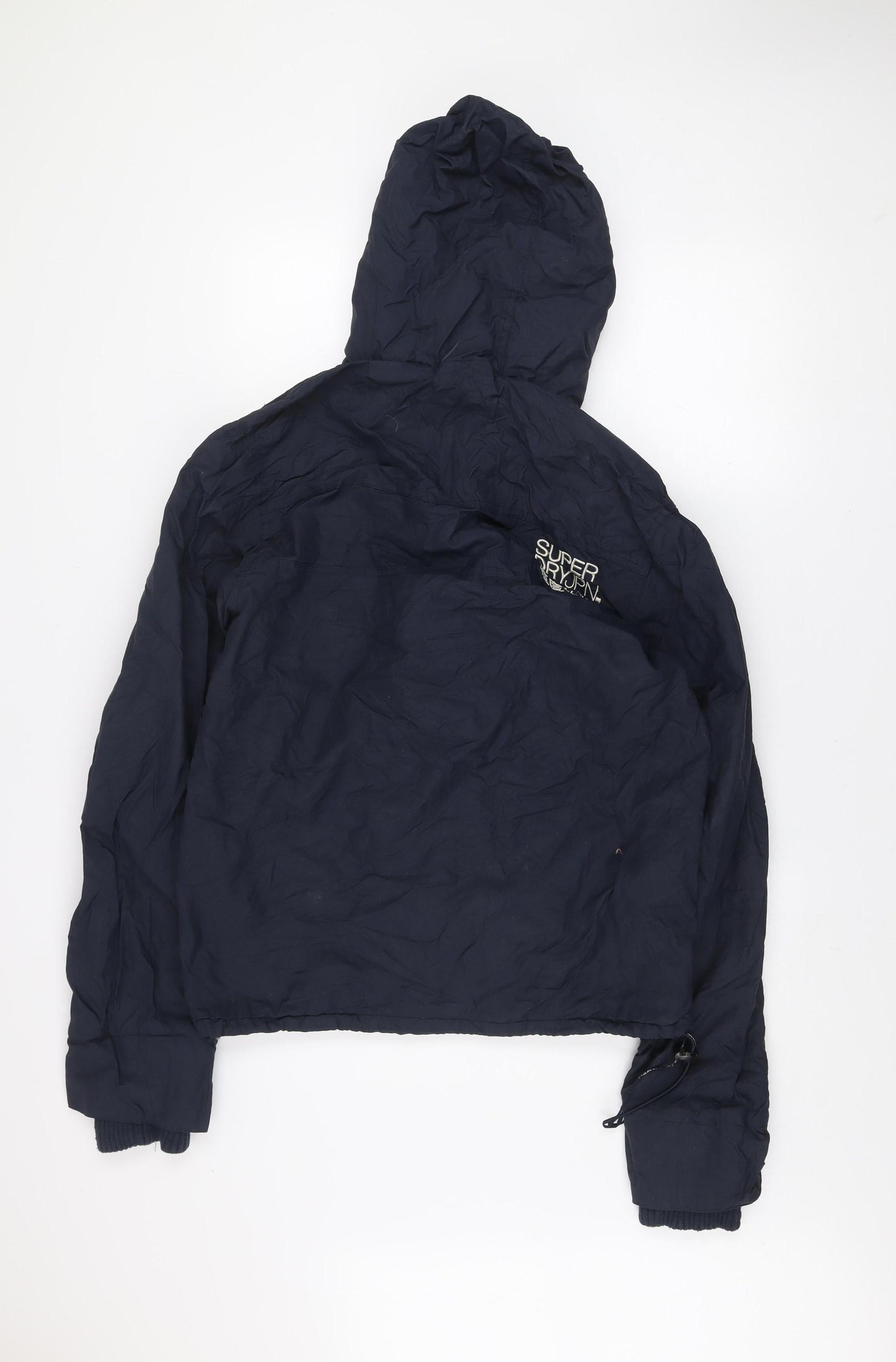 Superdry Men's Blue L Hooded Windbreaker Jacket Casual Outdoor