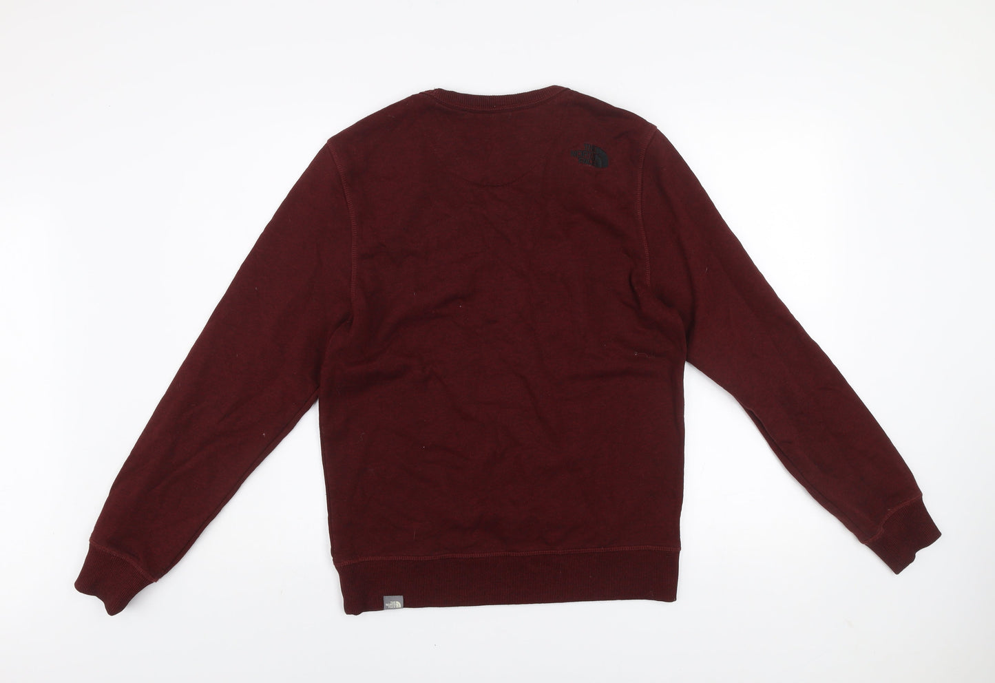 The North Face Men's Brown Logo Crew Neck Pullover Sweatshirt Size S