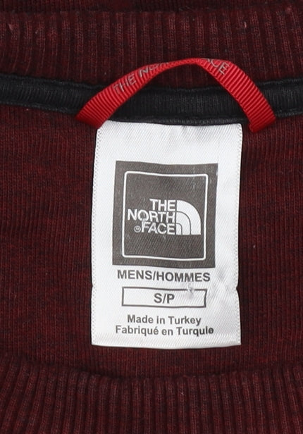 The North Face Men's Brown Logo Crew Neck Pullover Sweatshirt Size S