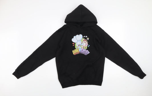 SNS Apparel Boys Black XL Bunny vs Monkey Pullover Hoodie