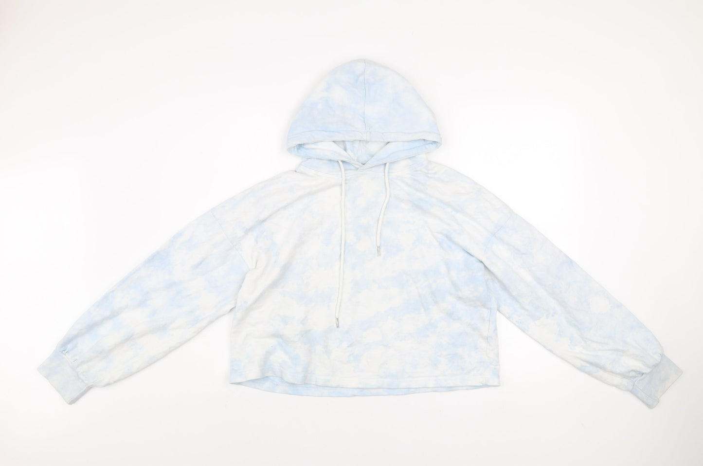 Violet Romance Women's Blue Tie-Dye Pullover Hoodie UK 12 100% Cotton