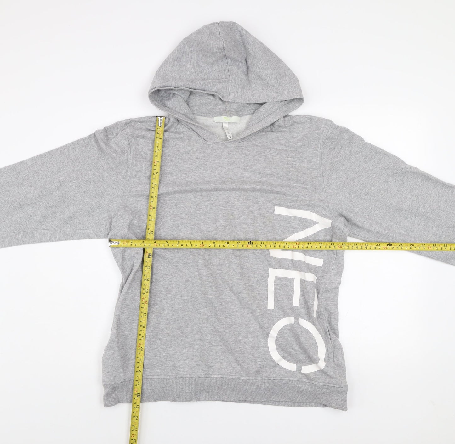 Adidas Men’s Grey Pullover Hoodie XL Sports Logo Sweatshirt