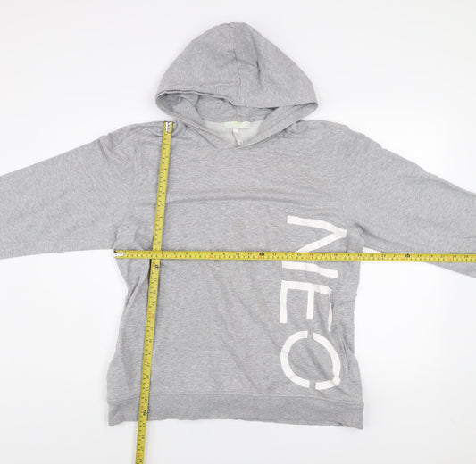 Adidas Men’s Grey Pullover Hoodie XL Sports Logo Sweatshirt