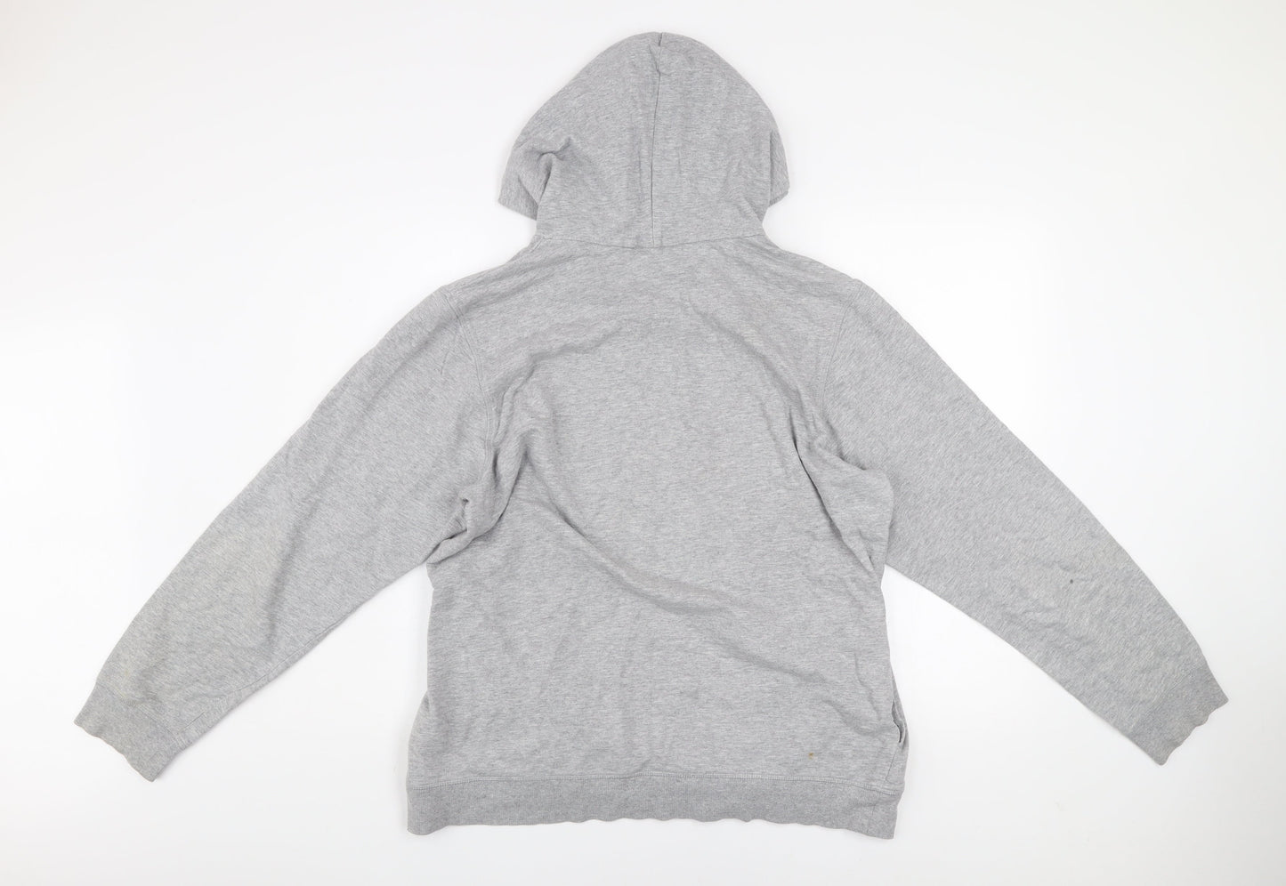 Adidas Men’s Grey Pullover Hoodie XL Sports Logo Sweatshirt