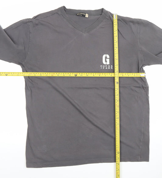 Mens UK Size L GUESS Grey  Cotton T-Shirt