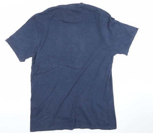 Levi's Men's Blue Medium Regular Fit Graphic Cotton T-Shirt