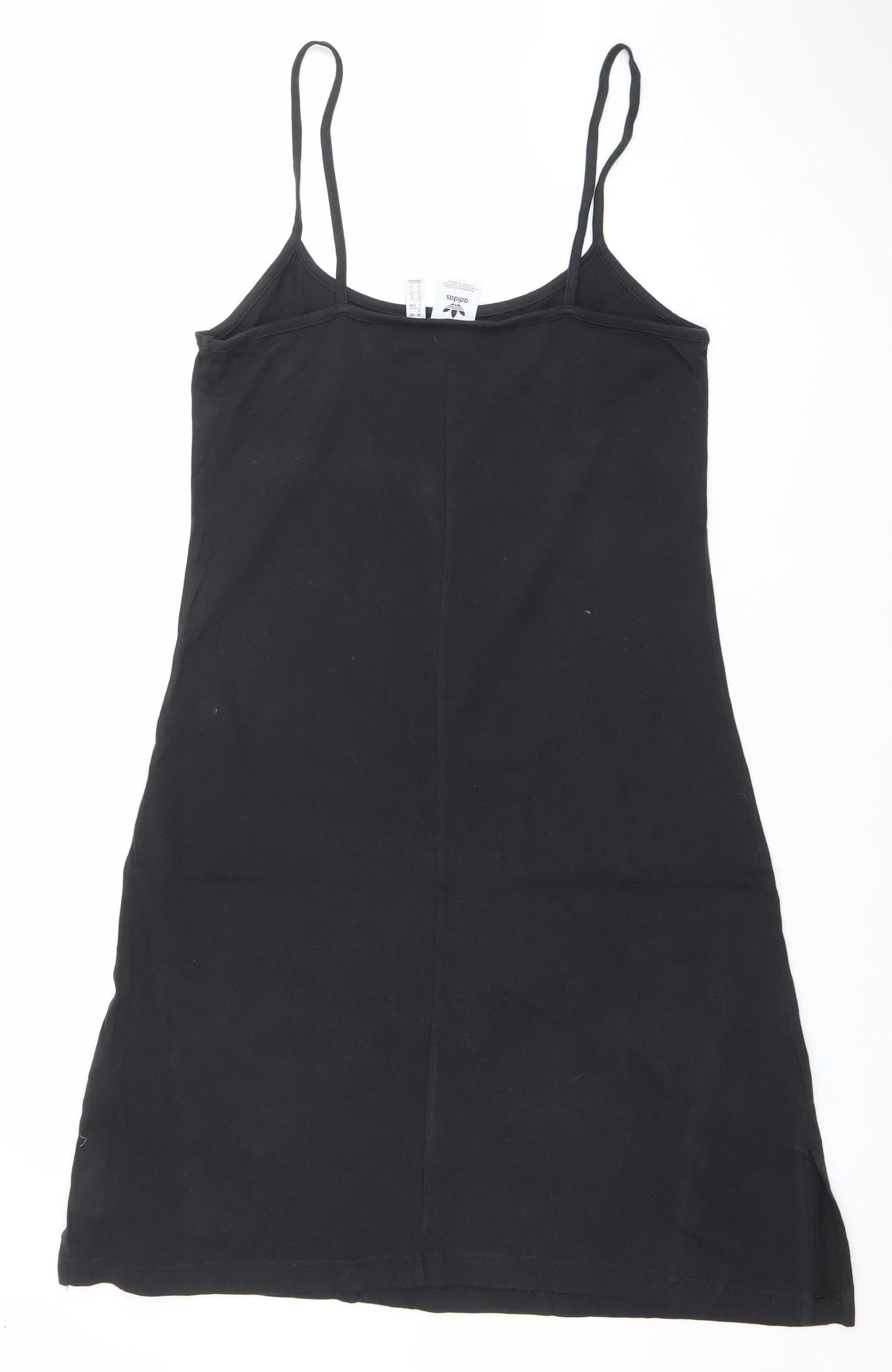 adidas Women Black Slip Jersey Mini Dress Size 8