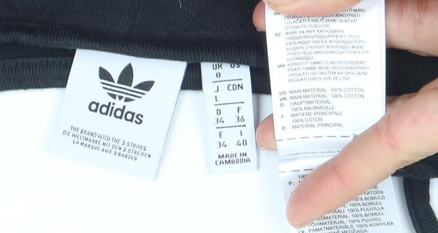 adidas Women Black Slip Jersey Mini Dress Size 8