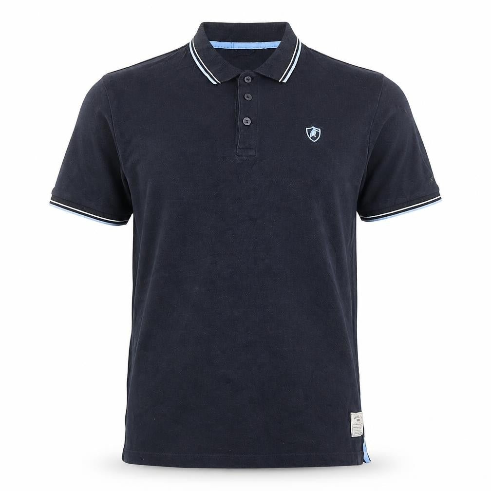 Croxley Men's Black Cotton Polo Shirt Size S Classic Fit